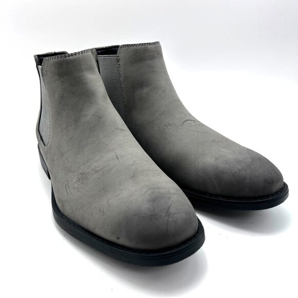 Madden Men Men's Maxxin Mid Height Chelsea Boot Grey Suede US 8.5 - Picture 1 of 9